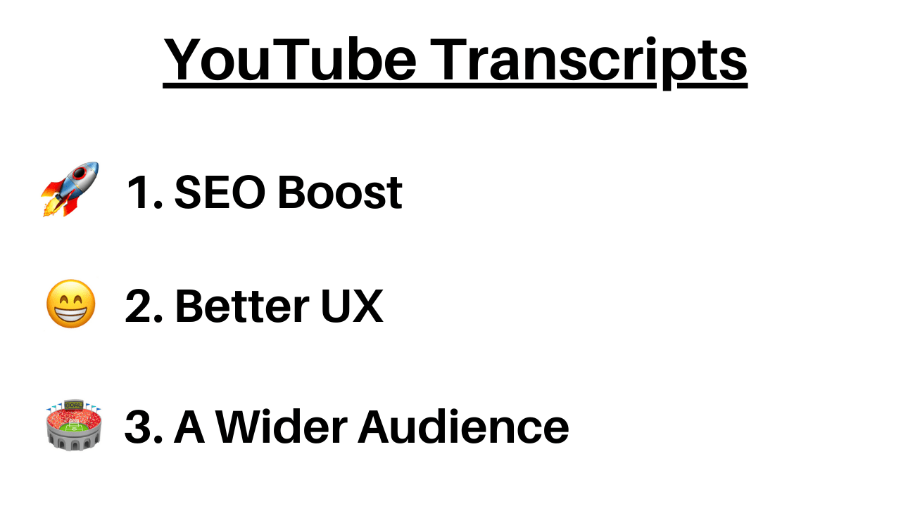 Fast, Accurate and Cheap YouTube Transcripts